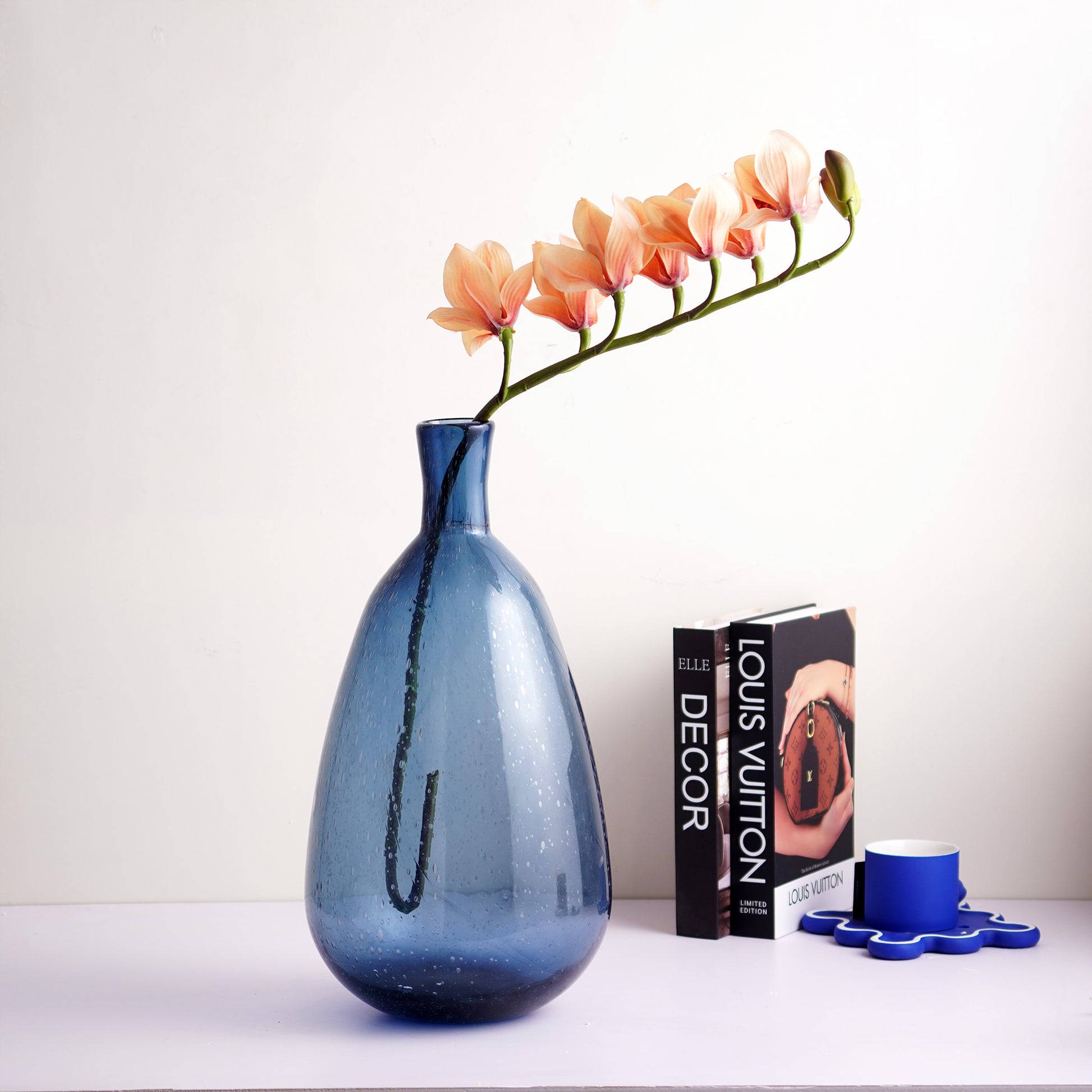 Table Vase Ocean Murmurs - Thick Crystal Glass Table Vases