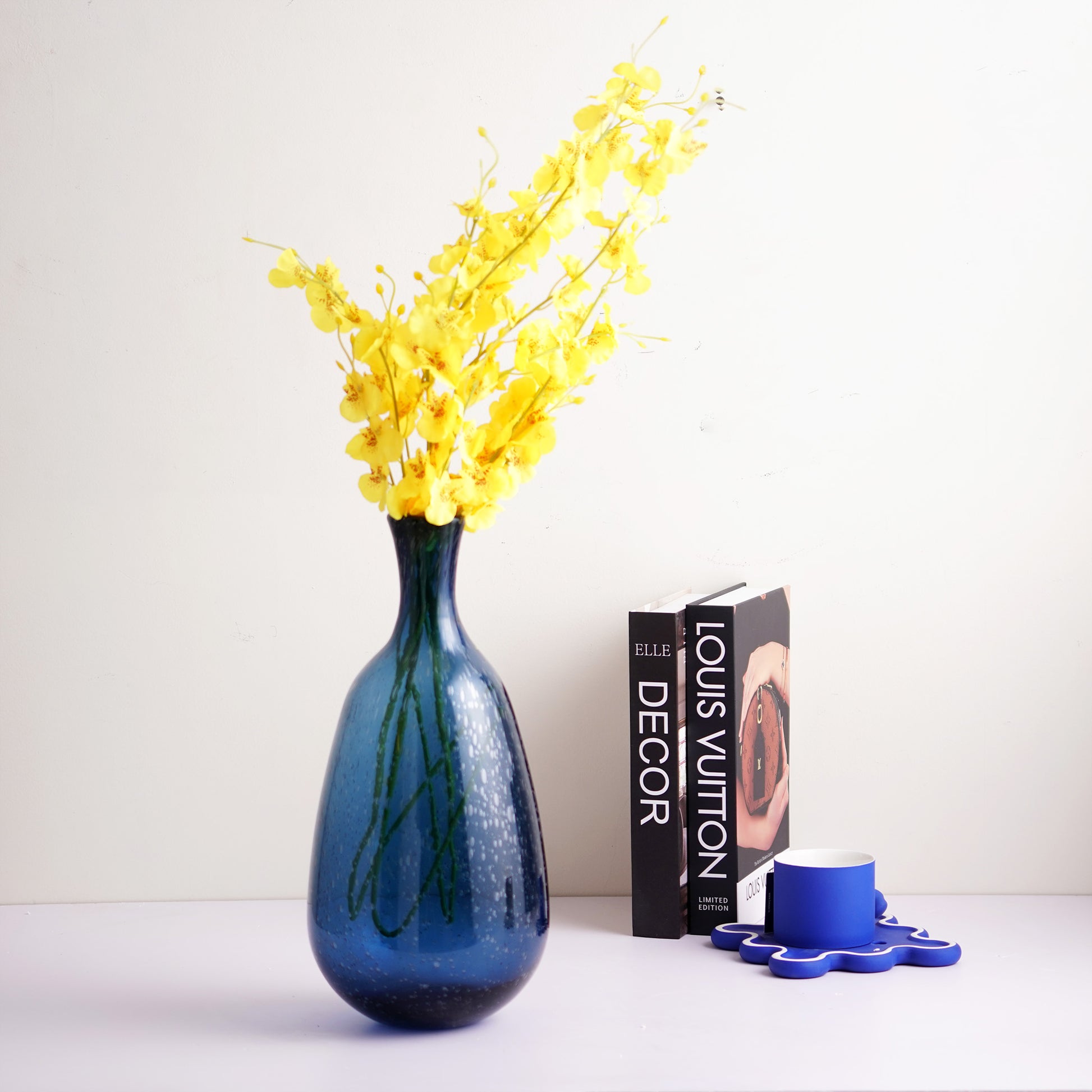 Table Vase Ocean Murmurs - Thick Crystal Glass Table Vases