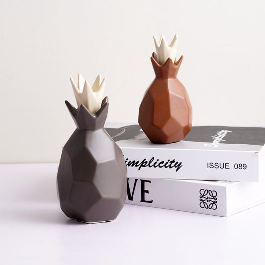 Showpiece Monarch Morsels - Pinepapple Themed Ceramic Table Showpieces
