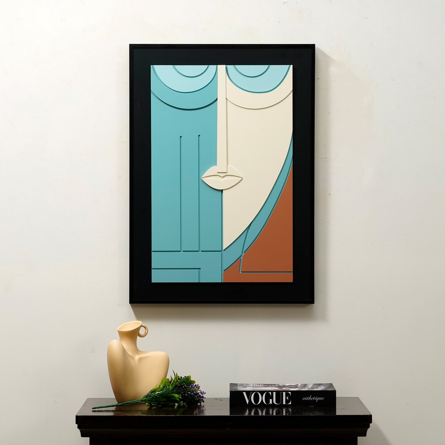 Muselet - Modern Abstract Human Face Premium Wall Art