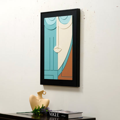 Muselet - Modern Abstract Human Face Premium Wall Art