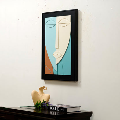 Muselet - Modern Abstract Human Face Premium Wall Art
