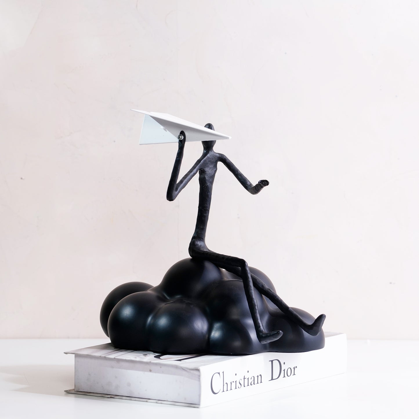 Daydreamer - Plane & Sitting Human Figurine