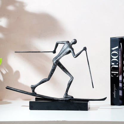In Pursuit - Skier inspired Human Figurine