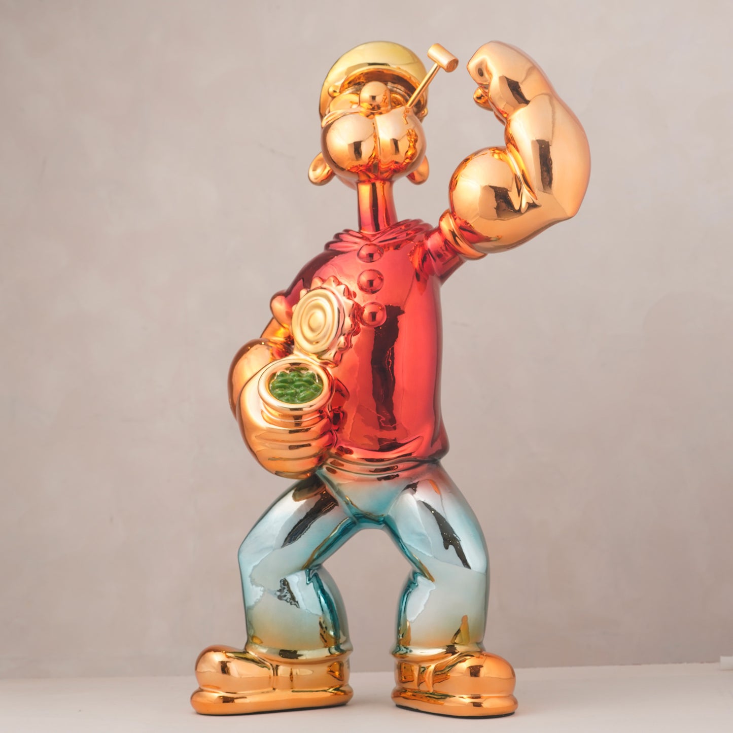 The OG Sailorman - Metallic Popeye Pop Art Figurine (Red)
