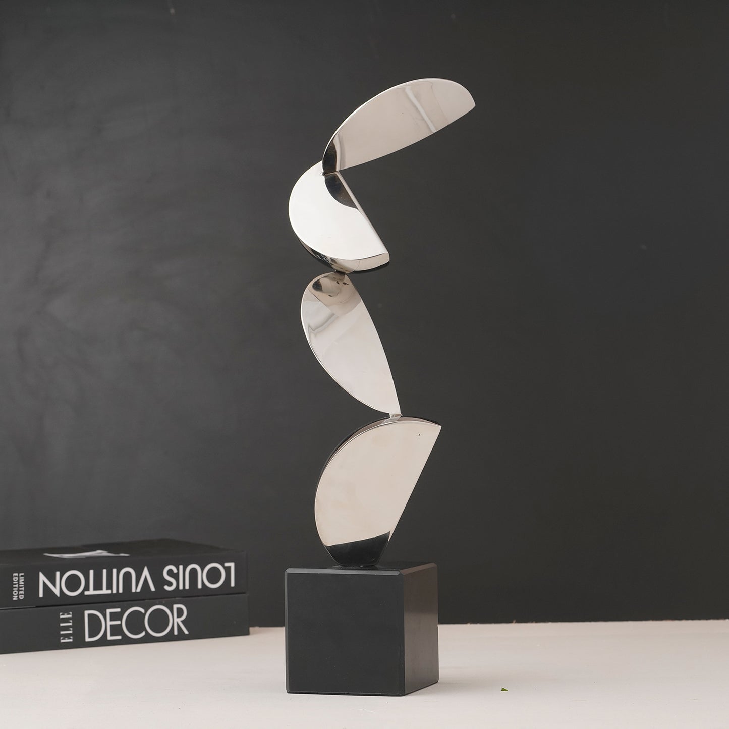 Tessera - Metal & Marble Modern Abstract Showpiece