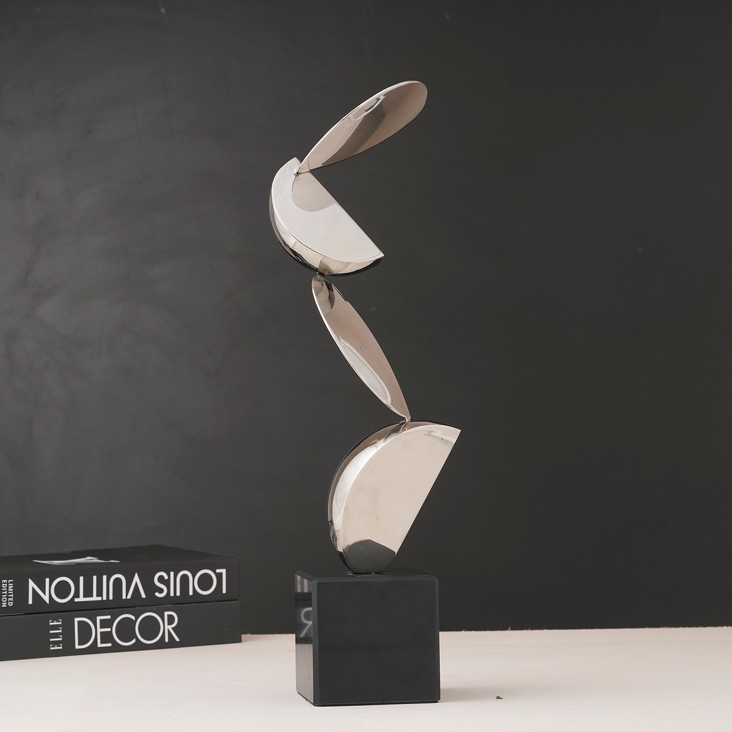 Tessera - Metal & Marble Modern Abstract Showpiece