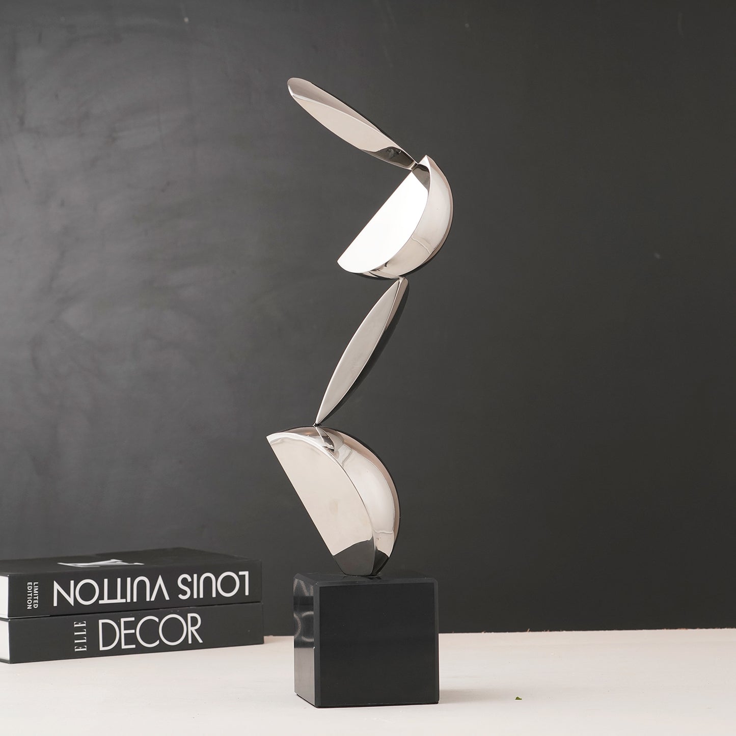Tessera - Metal & Marble Modern Abstract Showpiece