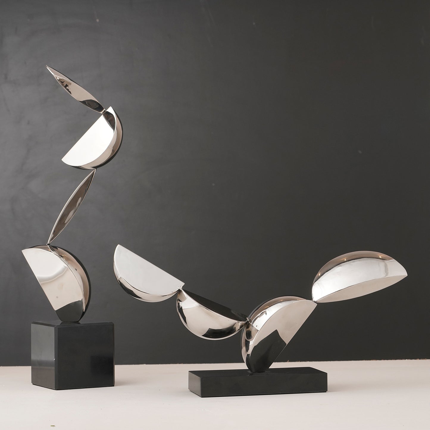 Tessera - Metal & Marble Modern Abstract Showpiece