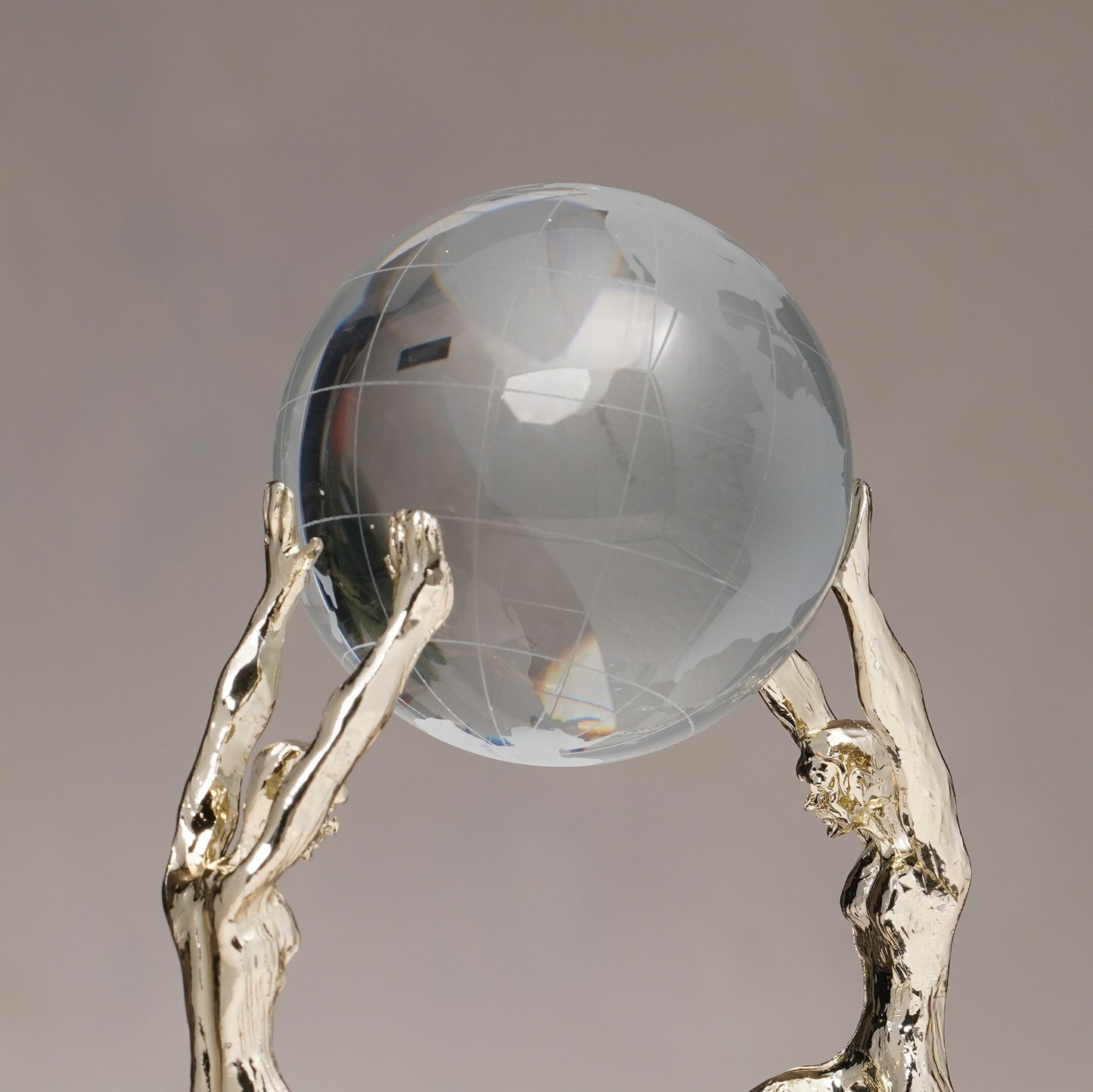 Meridian - Crystal & Metal Human Figurine