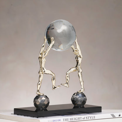 Meridian - Crystal & Metal Human Figurine