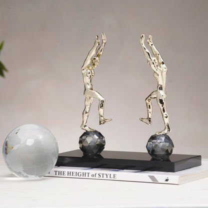 Meridian - Crystal & Metal Human Figurine
