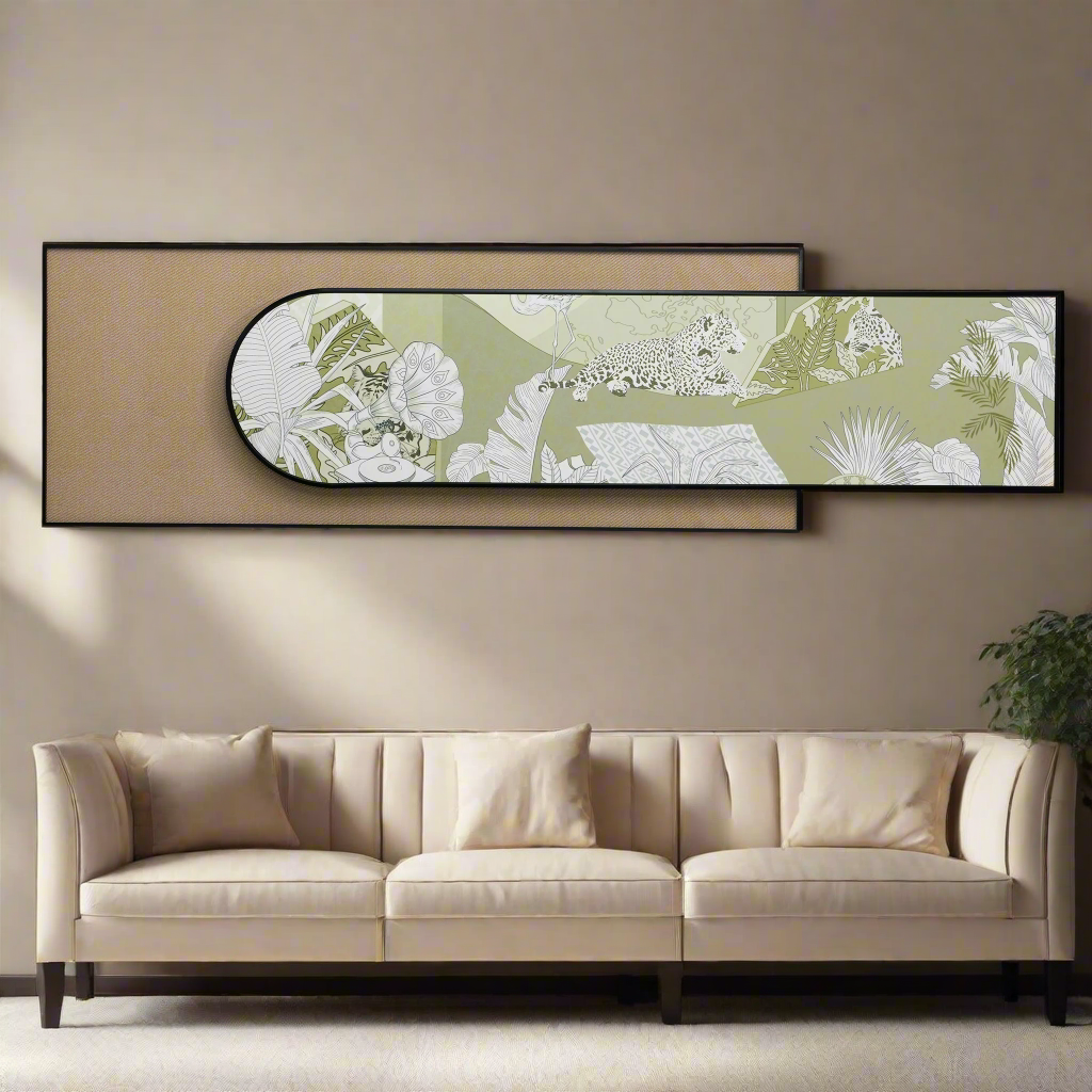 The Wild Chapter - Nature Inspired Premium 3D Leather Wall Art ~ 5.5 feet Long