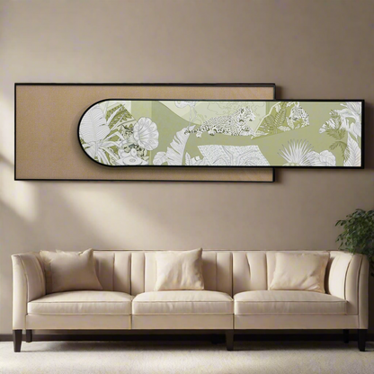 The Wild Chapter - Nature Inspired Premium 3D Leather Wall Art ~ 5.5 feet Long