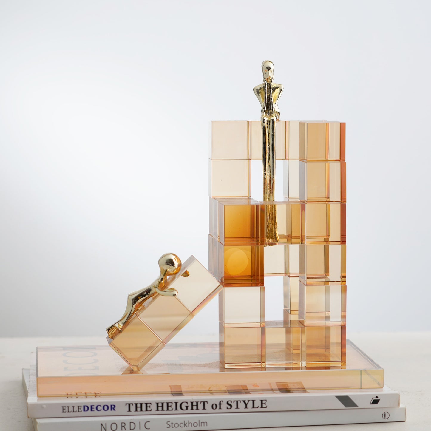 Endeavour - Crystal & Brass Human Figurine