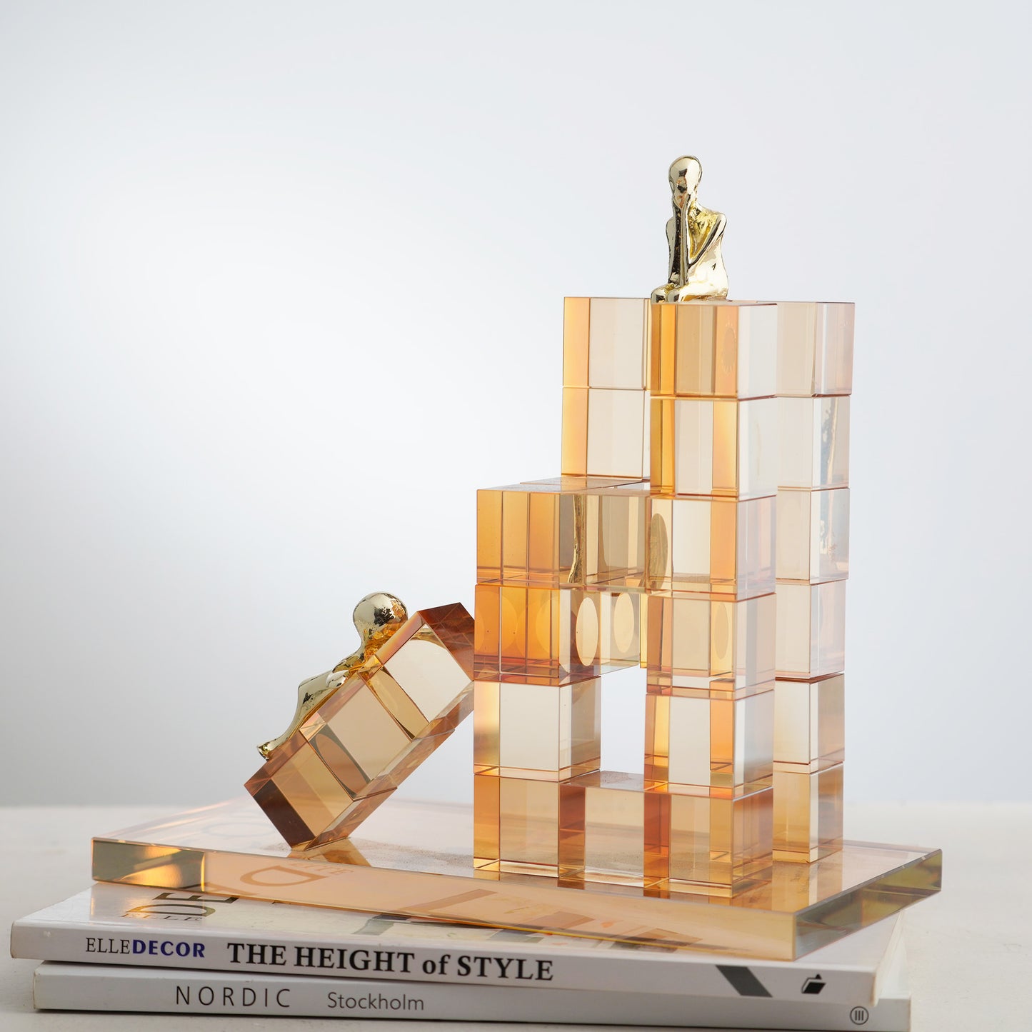 Endeavour - Crystal & Brass Human Figurine