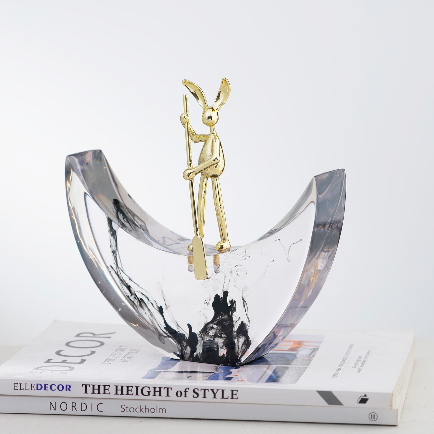 Explorer - Crystal & Brass Bunny Figurine