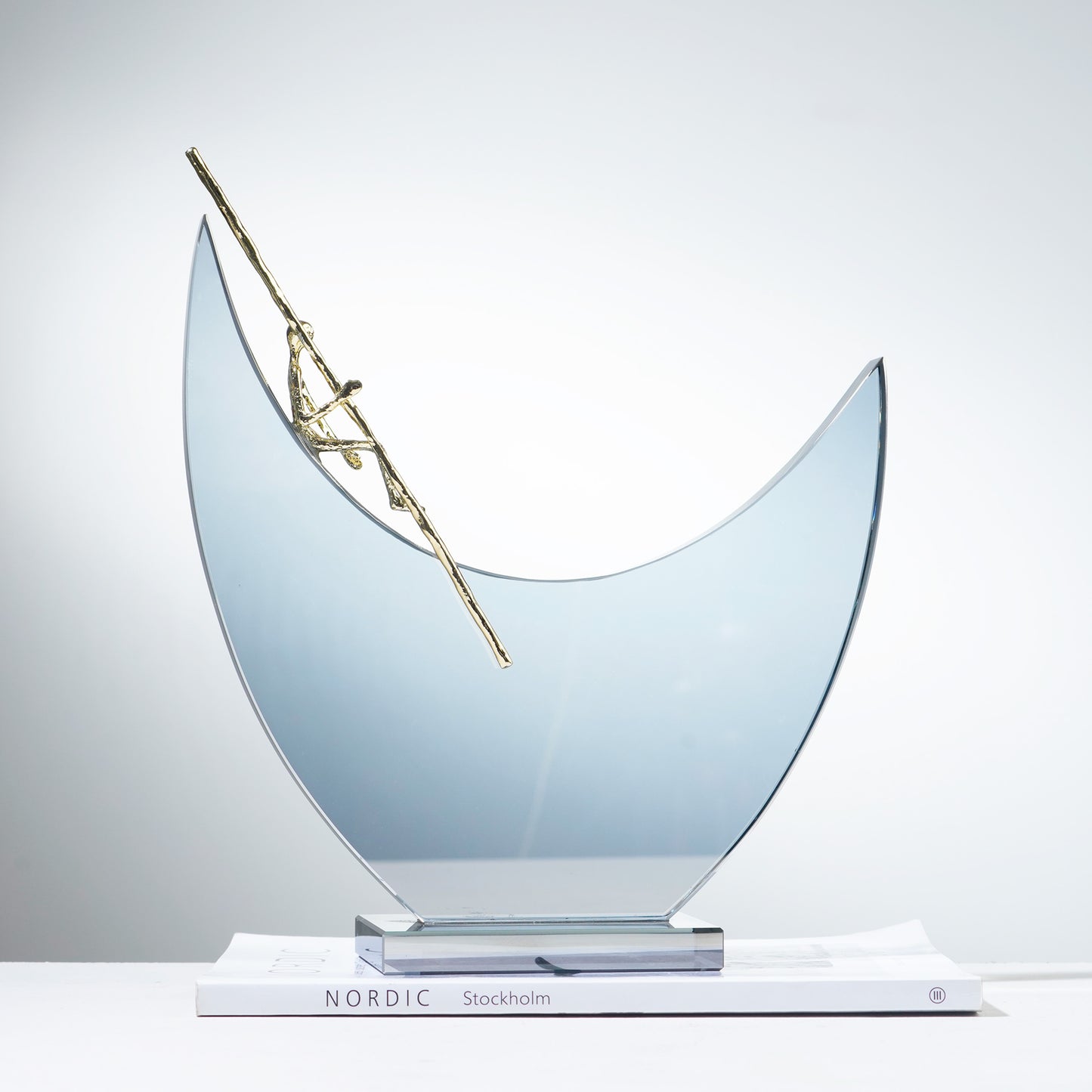 Lunaris - Crystal & Brass Human Figurine