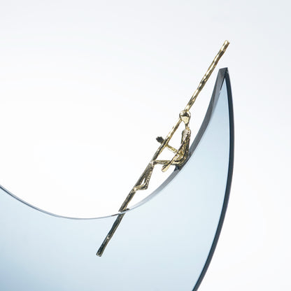 Lunaris - Crystal & Brass Human Figurine