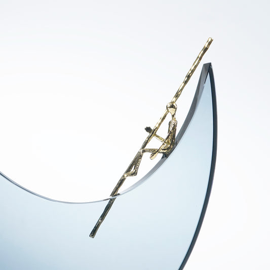 Lunaris - Crystal & Brass Human Figurine