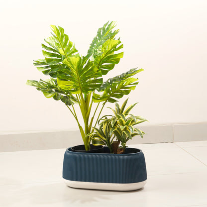 Botanica - Blue & White Plant Pot ( 7" x 16")