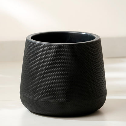Mesa - Black Plant Pot ( 11" x 11")