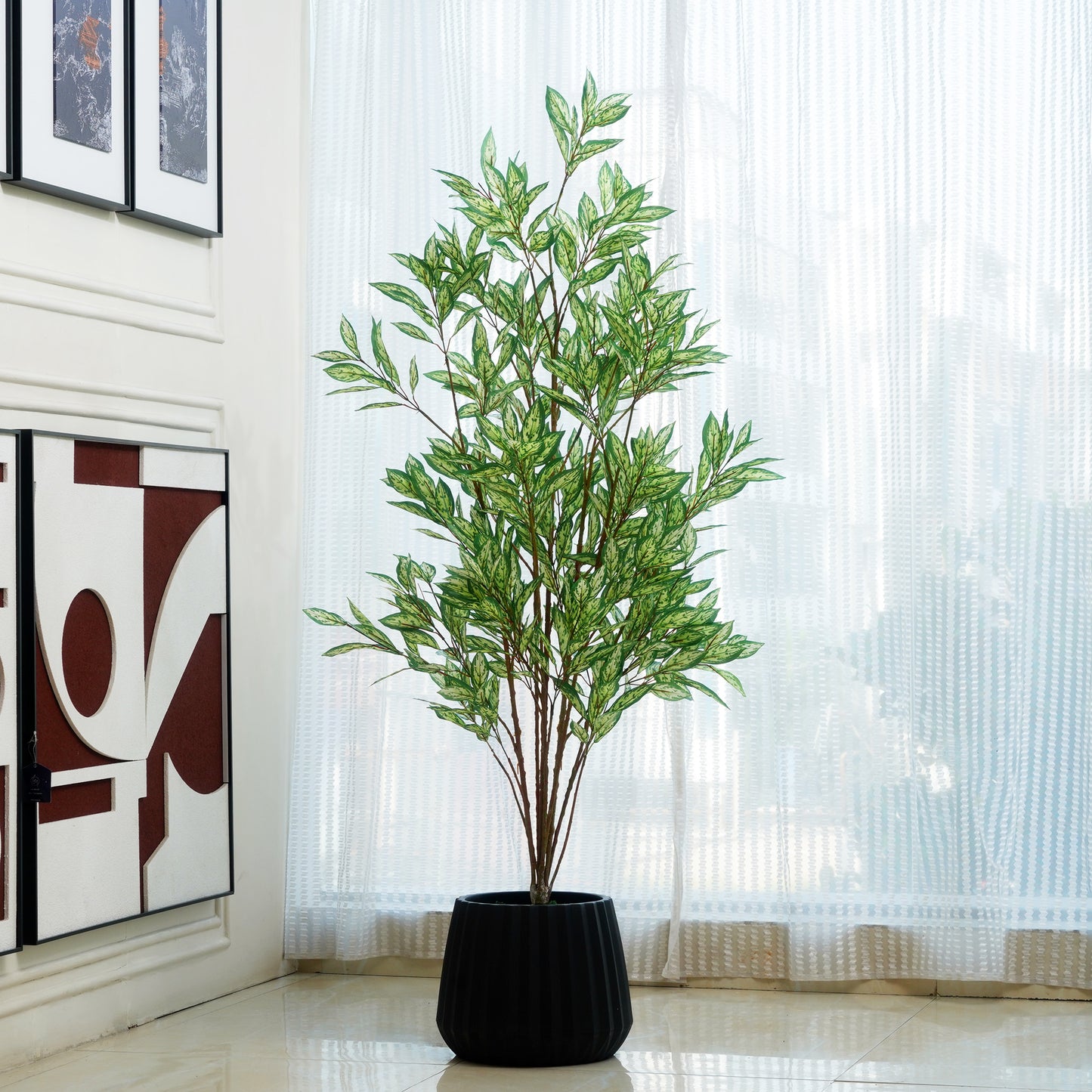 Serein - Artificial Calathea Plant ~ 5 Feet Tall