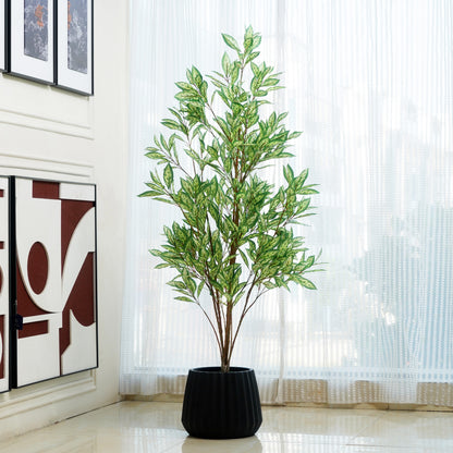 Serein by La Muse – 5 ft Artificial Calathea Plant for Living Room & Office