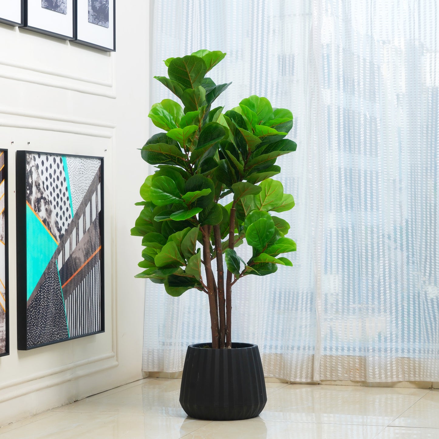 Alto - Artificial Fiddle Leaf Tree ~ 4 Feet Tall