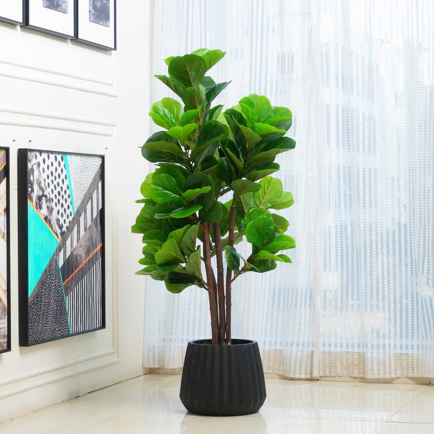Alto - Artificial Fiddle Leaf Tree ~ 4 Feet Tall