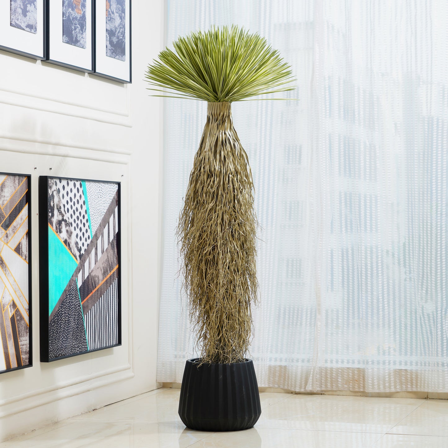 Mesa by La Muse – 5 ft Artificial Yucca Rostrata Plant for Living Room & Office