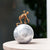 The Power of Introspection - Metal & Marble Table Showpiece