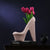 The Standout Stiletto - Ceramic Table Showpiece & Flower Vase - Pink