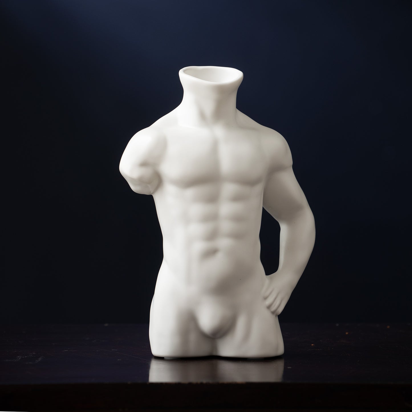 Table Vase The Sculpted Vigor - Ceramic Human Body Flower Vase