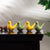 The Chirpy Companion  Style 2 - Ceramic Birds Table Showpiece - Green