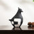 The Chirpy Companion - Bird Table Showpiece - Black & White