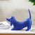 The Genial Companion Ceramic Dachshund Dog Table Showpiece - Klein Blue