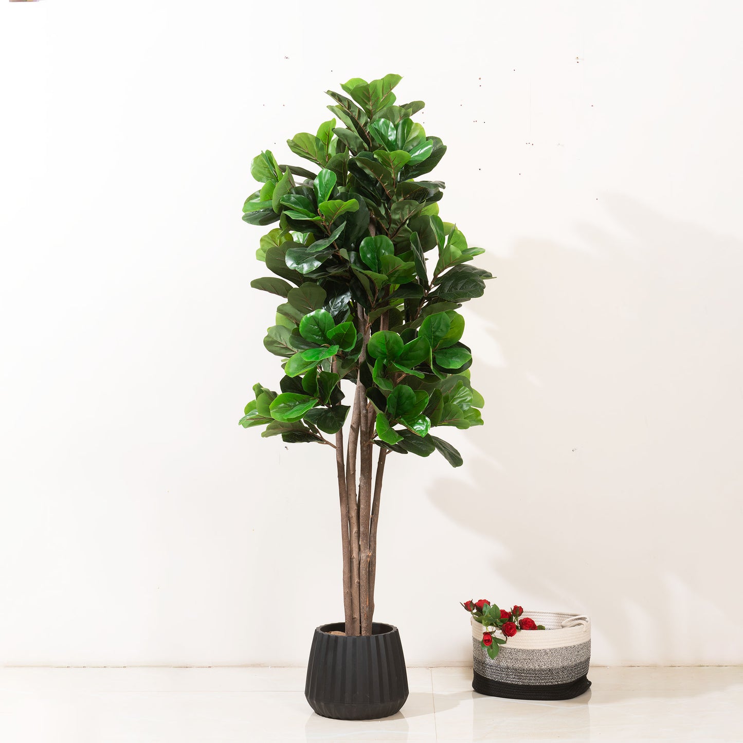 Artificial Trees/Plants Greens of Prosperity: Artificial Fiddle Leaves Plant - 6 feet Tall