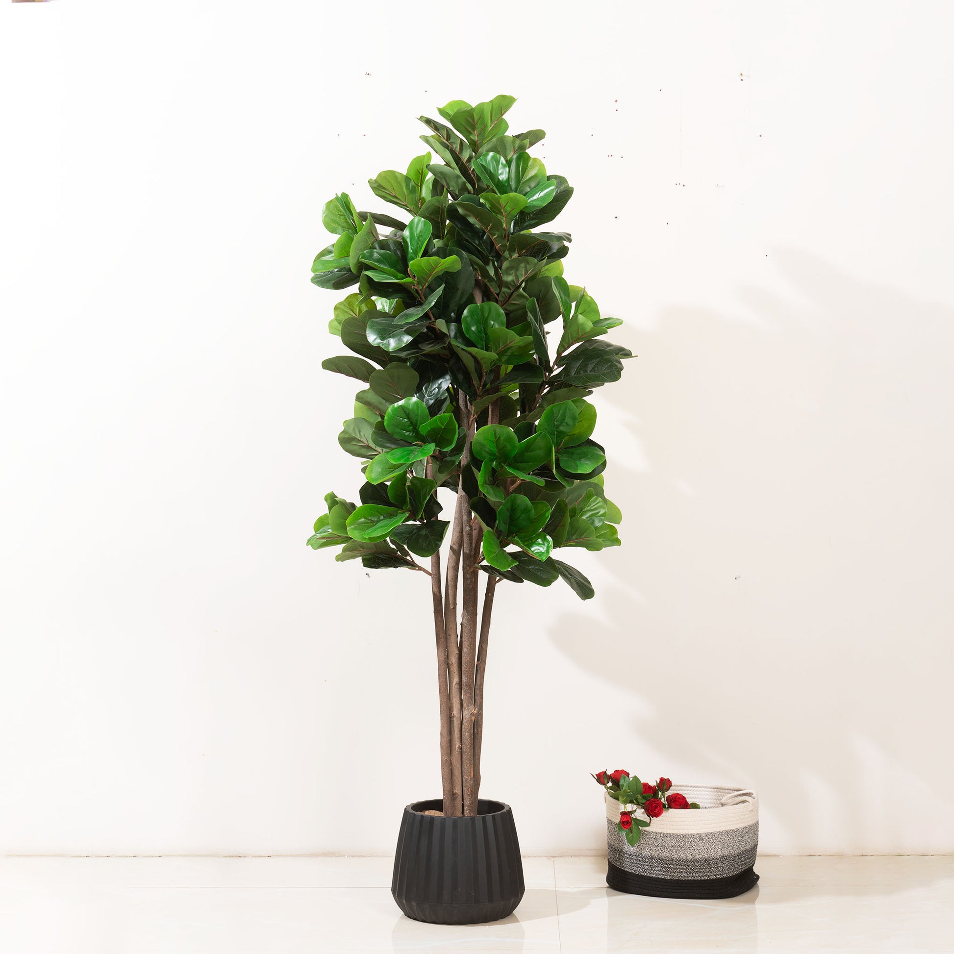Artificial Trees/Plants Greens of Prosperity: Artificial Fiddle Leaves Plant - 6 feet Tall