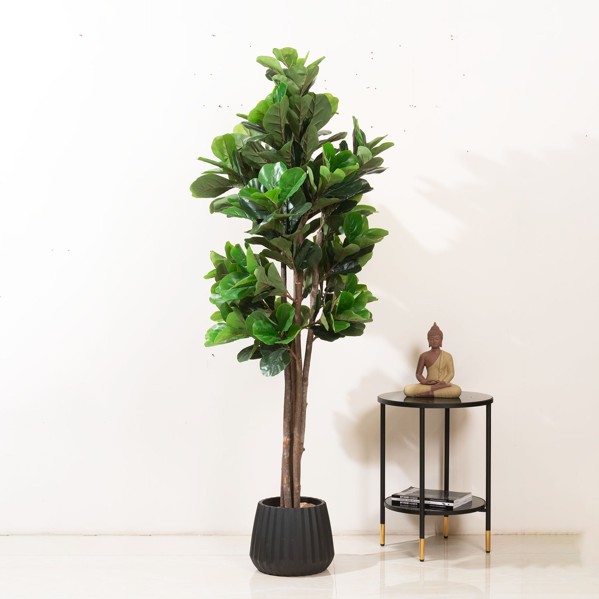 Artificial Trees/Plants Greens of Prosperity: Artificial Fiddle Leaves Plant - 6 feet Tall