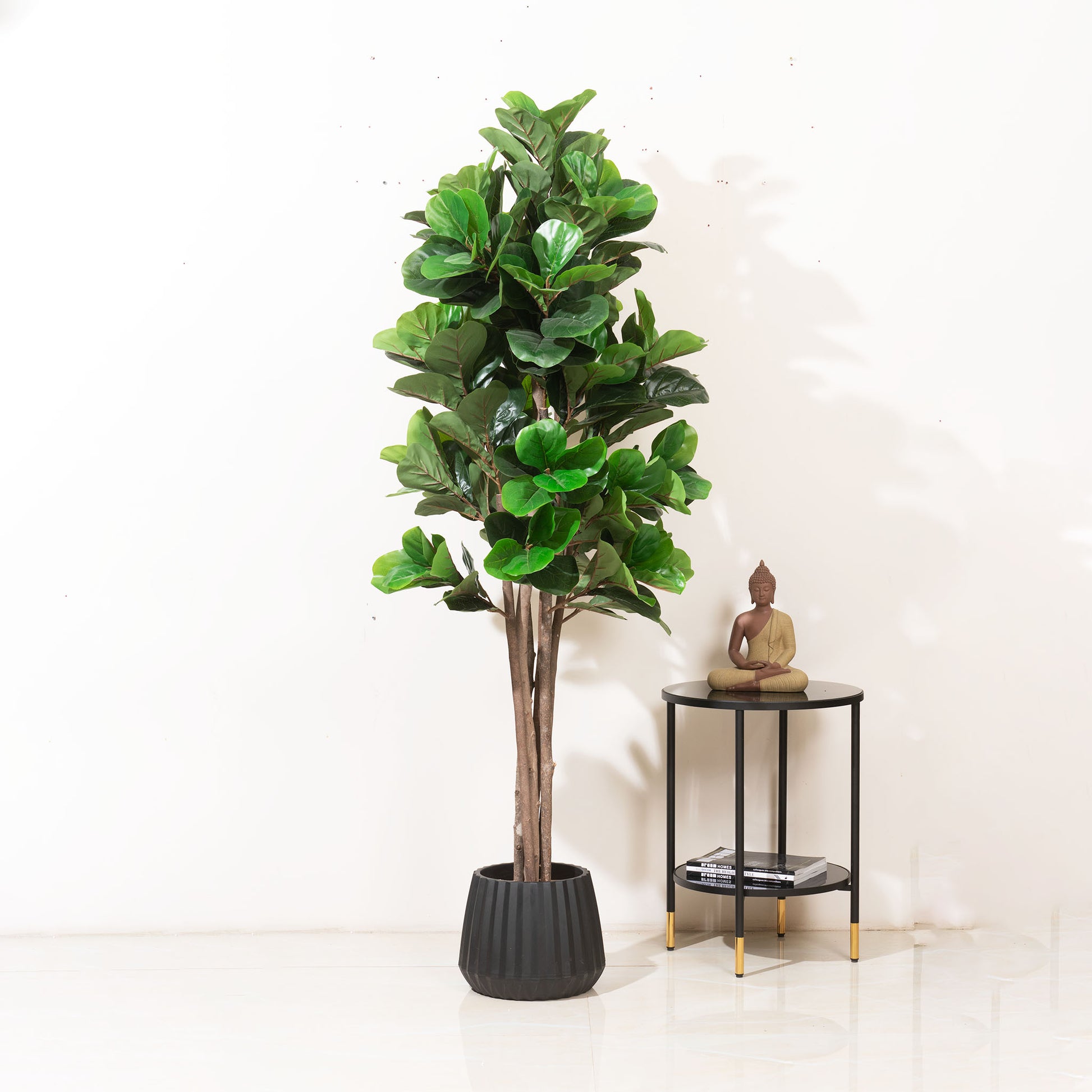 Artificial Trees/Plants Greens of Prosperity: Artificial Fiddle Leaves Plant - 6 feet Tall