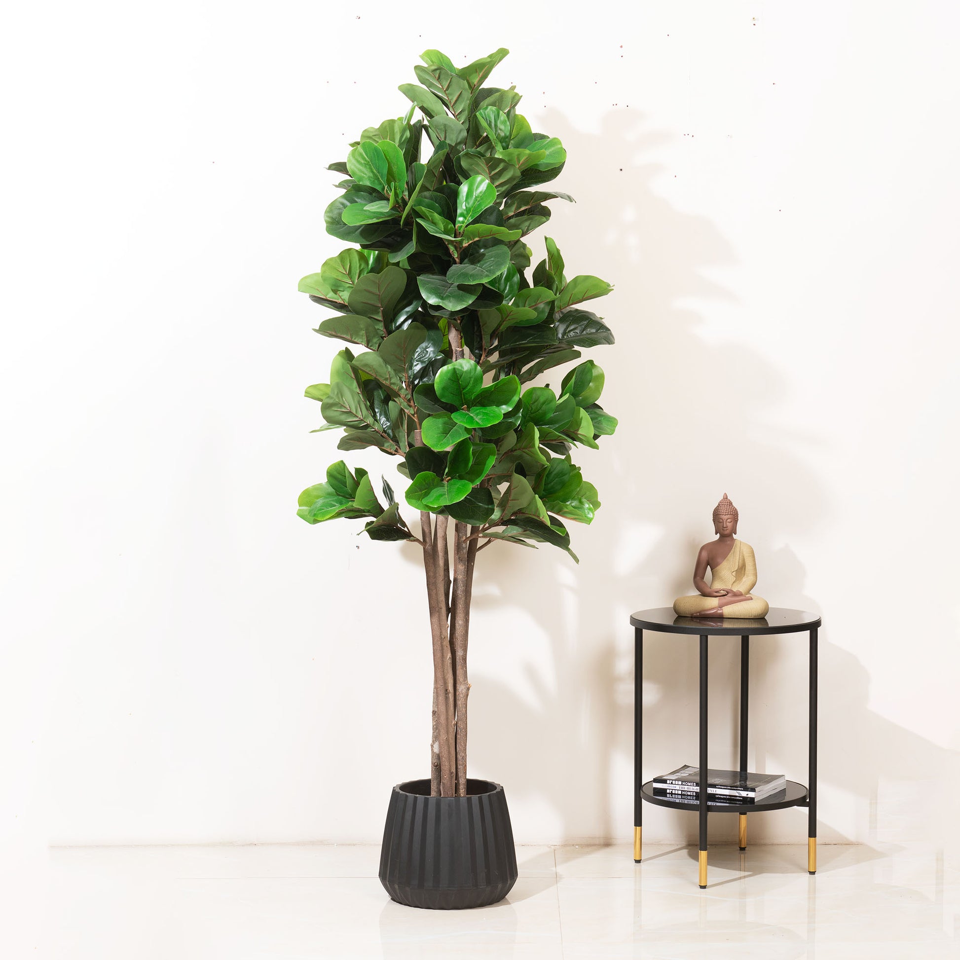 Artificial Trees/Plants Greens of Prosperity: Artificial Fiddle Leaves Plant - 6 feet Tall
