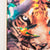 Wild Symphony: Predator's Vigil - Tiger Face Crystal Porcelain Wall Art (4x3 Feet)