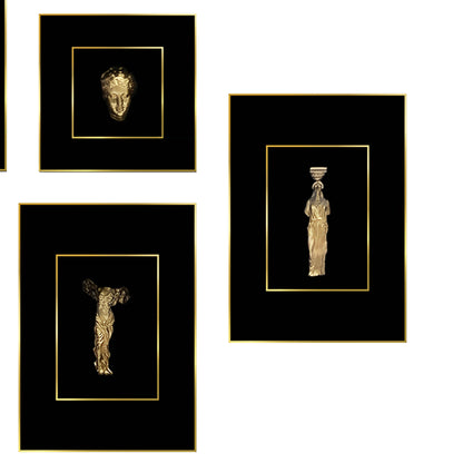 Premium Wall Art The Role Mosaic - Greek Figure Heads 3D Premium Wall Art