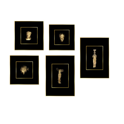 Premium Wall Art The Role Mosaic - Greek Figure Heads 3D Premium Wall Art