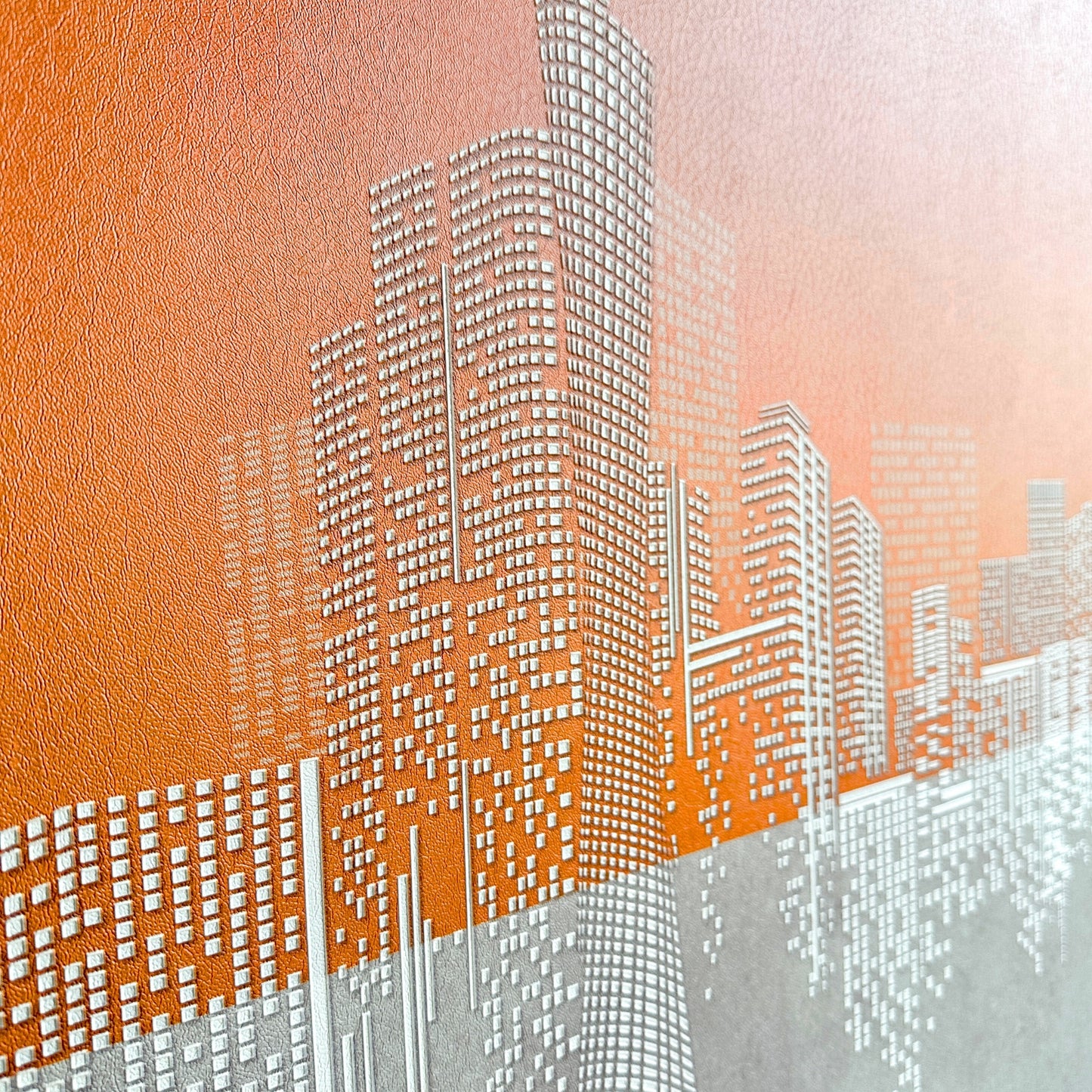 Skyline - New York Cityscape inspired Leather Wall Art ~ 3 ft x 3 ft