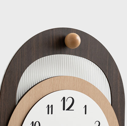 Tempo - Designer Pendulum Wall Clock - Brown