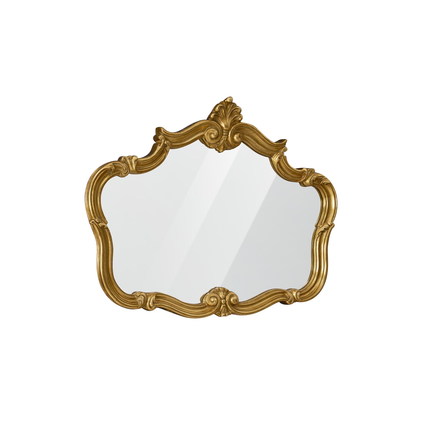 Wall Mirror Royal Rococo - Victorian Style Premium Gold Finish Wall Mirror ~ 3.1 ft x 2.4 ft