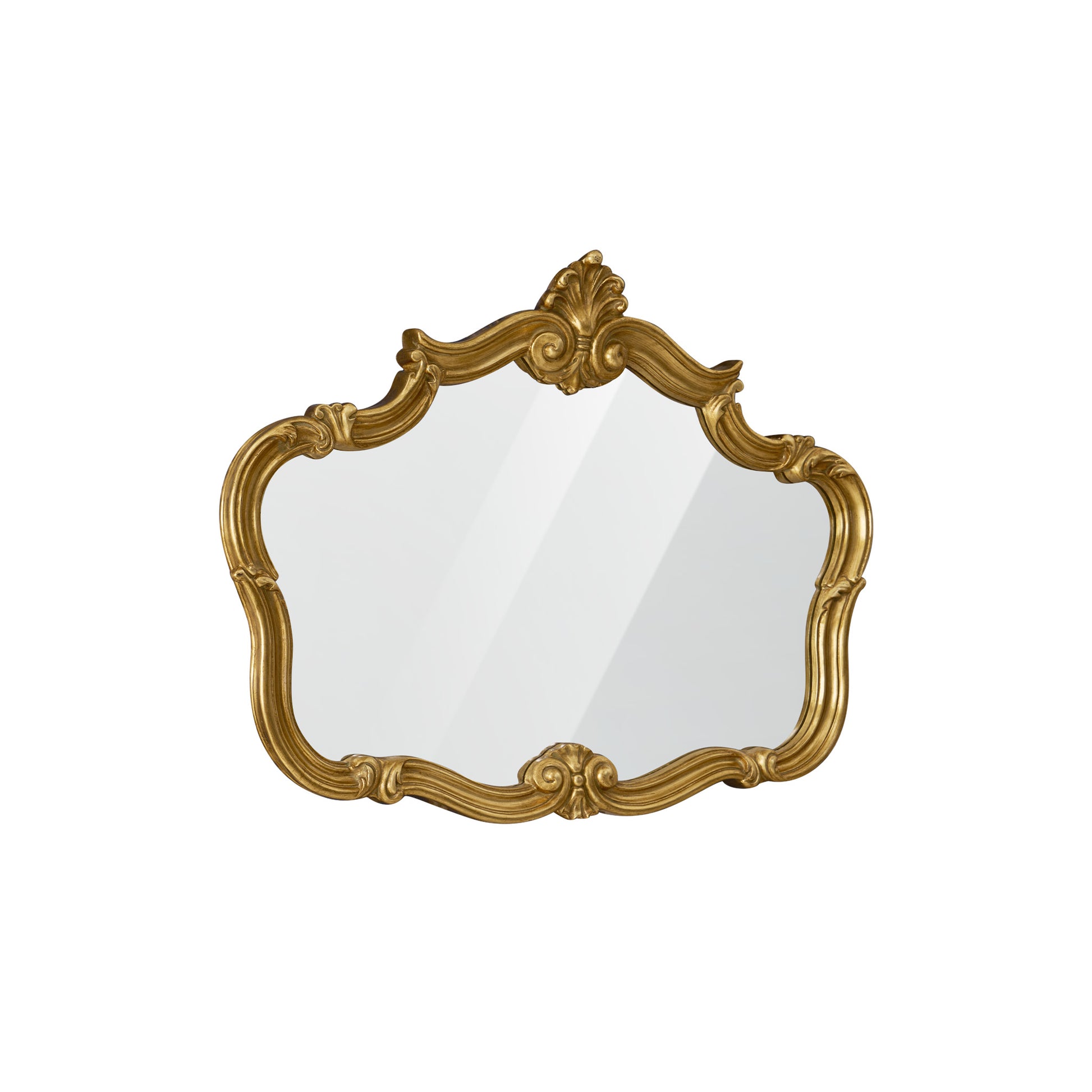 Wall Mirror Royal Rococo - Victorian Style Premium Gold Finish Wall Mirror ~ 3.1 ft x 2.4 ft