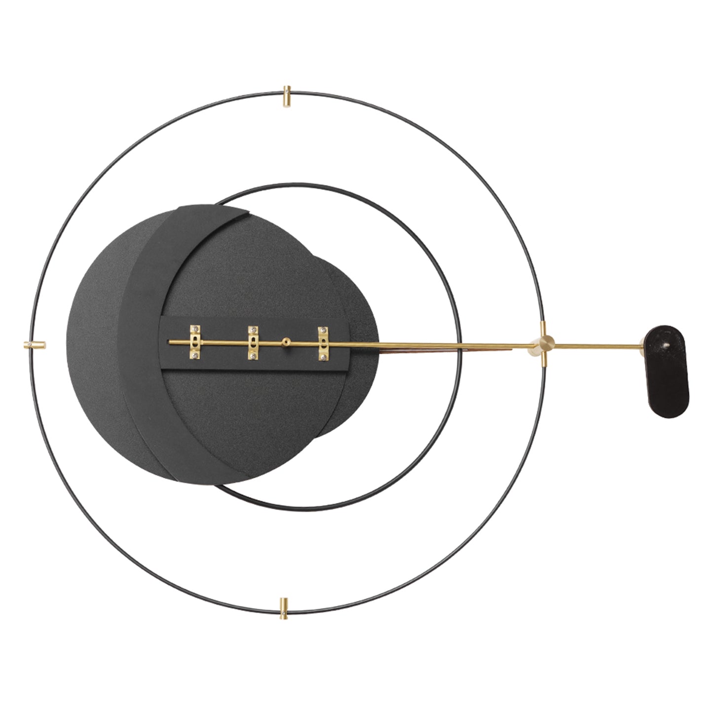 Helio - Designer Circular Wall Clock - Style 3 ~ 2 feet (Dia)